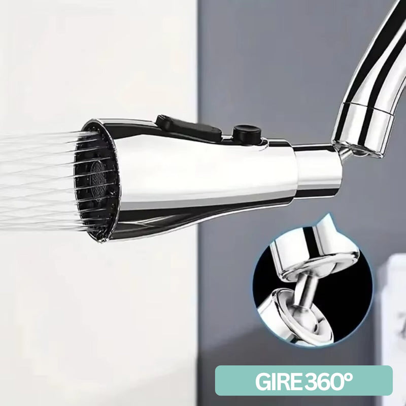 AquaFlow© - Bico de Torneira Universal Premium com 3 Modos de Água - Frete Grátis (Para Qualquer Torneira)