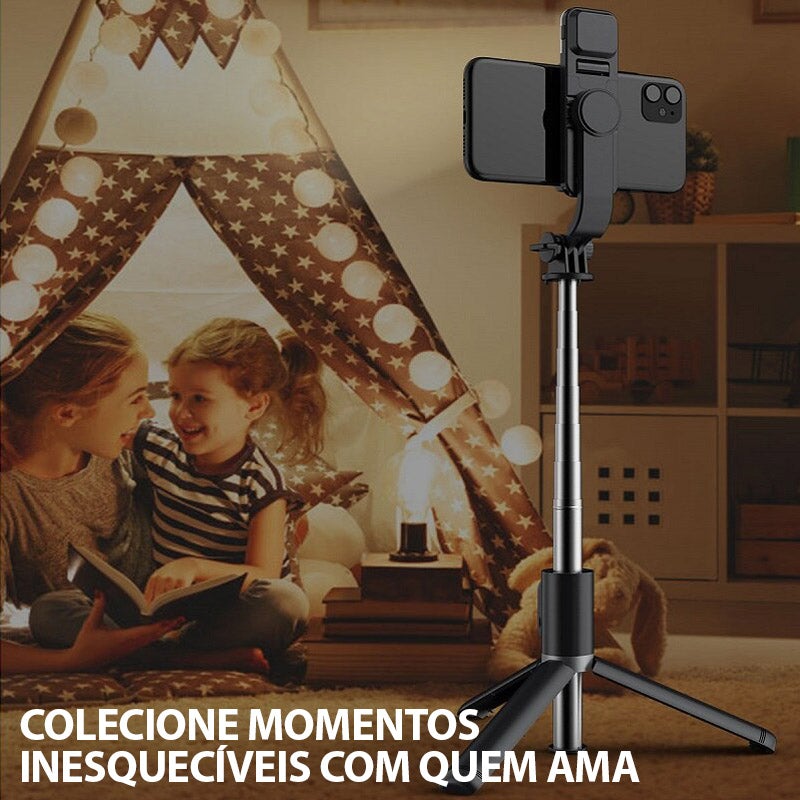 SelfieLED - Tripé Multifunções Led 4 em 1 + LED