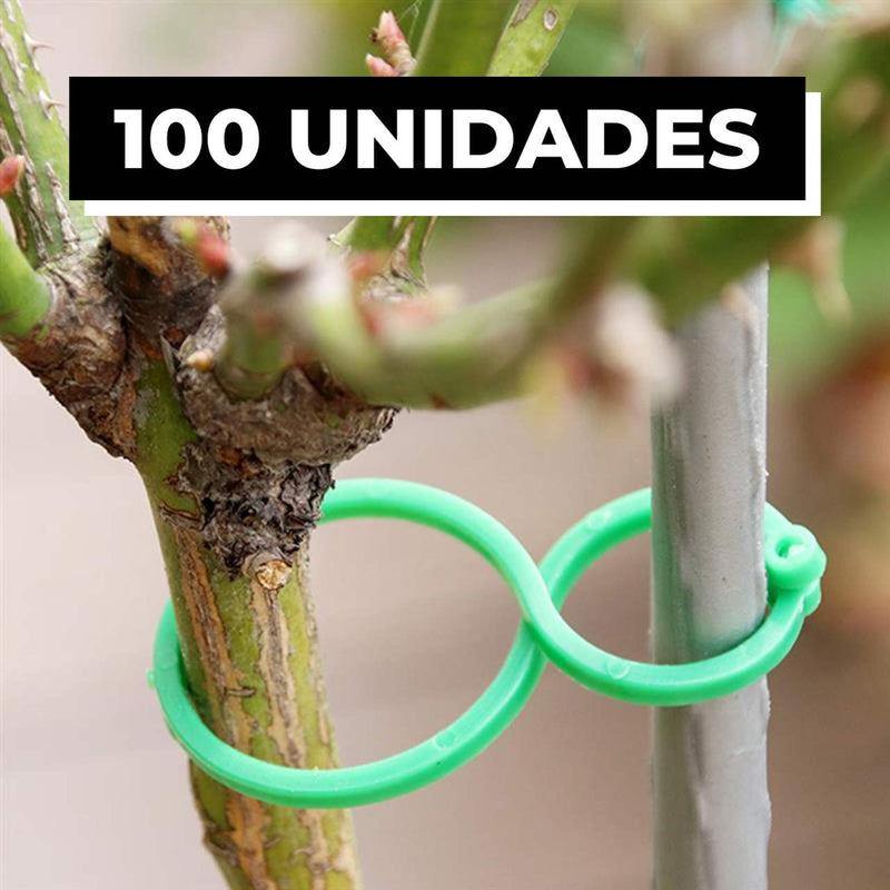 (Promoção) 100 Clipes Suporte Para Plantas, Trepadeiras, Jardins - Frete Grátis